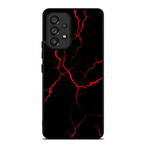RED NEON LIGHTNING PATTERN Samsung Galaxy A53 Case Cover