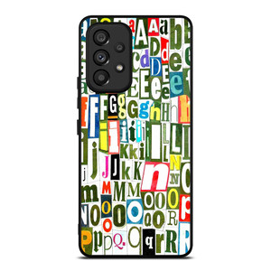 RETRO ALPHABET GREEN COLLAGE Samsung Galaxy A53 Case Cover