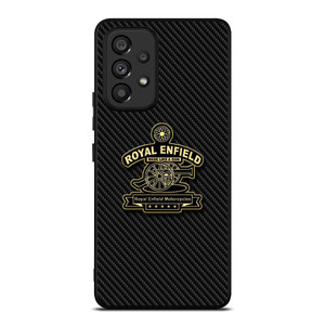 ROYAL ENFIELD VINTAGE LOGO CARBON Samsung Galaxy A53 Case Cover