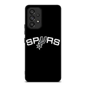 SAN ANTONIO SPURS LOGO BLACK Samsung Galaxy A53 Case Cover SAN ANTONIO SPURS LOGO BLACK Samsung Galaxy A53 Case Cover