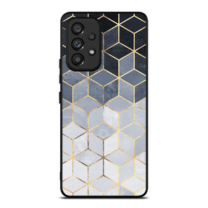 SOFT BLUE GRADIENT CUBES Samsung Galaxy A53 Case Cover SOFT BLUE GRADIENT CUBES Samsung Galaxy A53 Case Cover