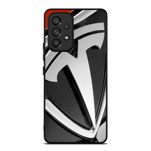 TESLA MOTOR EMBLEM LOGO Samsung Galaxy A53 Case Cover