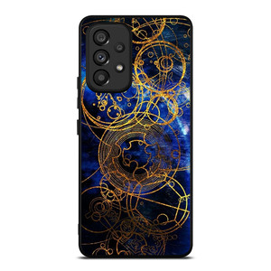 TIME LORD WRITING GOLD BLUE Samsung Galaxy A53 Case Cover