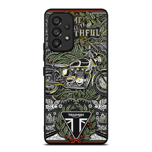 TRIUMPH MOTORCYCLE POSTER Samsung Galaxy A53 Case Cover