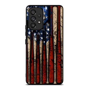 USA FLAG AMERICAN BASEBALL Samsung Galaxy A53 Case Cover