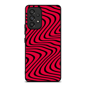 WAVY RED PATTERN Samsung Galaxy A53 Case Cover