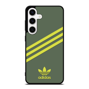 ADIDAS ORIGINALS STRIPES GREEN YELLOW Samsung Galaxy S24 Case Cover