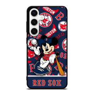 BOSTON RED SOX MICKEY MOUSE Samsung Galaxy S24 Case Cover