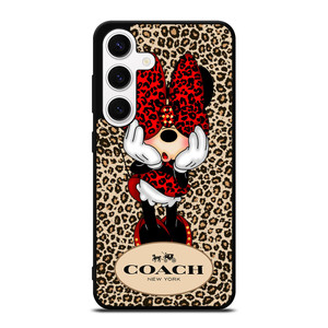 COACH MINNIE MOUSE LEOPARD Samsung Galaxy S24 Case Cover COACH MINNIE MOUSE LEOPARD Samsung Galaxy S24 Case Cover