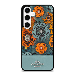 COACH NEW YORK BLUE TEA ROSE Samsung Galaxy S24 Case Cover COACH NEW YORK BLUE TEA ROSE Samsung Galaxy S24 Case Cover