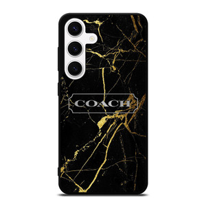 COACH NEW YORK GOLD MARBLE Samsung Galaxy S24 Case Cover