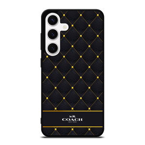 COACH NEW YORK GOLD PATTERN Samsung Galaxy S24 Case Cover