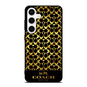 COACH NEW YORK GOLD Samsung Galaxy S24 Case Cover