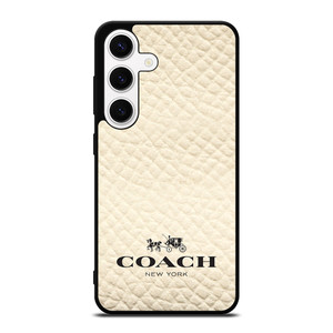 COACH NEW YORK WHITE Samsung Galaxy S24 Case Cover