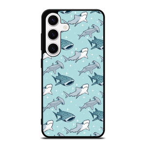 CUTE SHARK PATTERN Samsung Galaxy S24 Case Cover CUTE SHARK PATTERN Samsung Galaxy S24 Case Cover