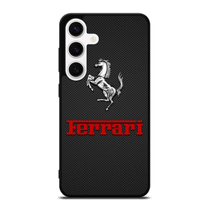 FERRARI HORSE CARBON LOGO Samsung Galaxy S24 Case Cover FERRARI HORSE CARBON LOGO Samsung Galaxy S24 Case Cover