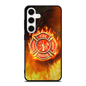 FIREFIGHTER FIREMAN FIRE LOGO Samsung Galaxy S24 Case Cover