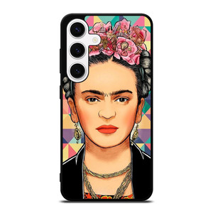 FRIDA KAHLO FACE COLORFUL ART Samsung Galaxy S24 Case Cover