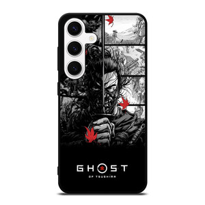 GHOST OF TSUSHIMA LOGO BLACK WHITE Samsung Galaxy S24 Case Cover GHOST OF TSUSHIMA LOGO BLACK WHITE Samsung Galaxy S24 Case Cover