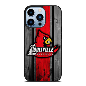UNIVERSITY OF LOUISVILLE WOODEN LOGO iPhone 13 Pro Max Case Cover