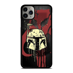BOBA FETT HELMET STAR WARS ART iPhone 11 Pro Max Case Cover