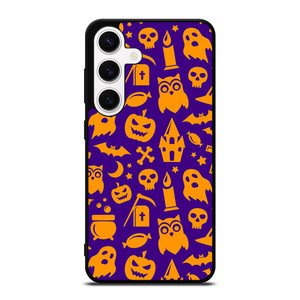 HAPPY HALLOWEEN PURPLE PATTERN Samsung Galaxy S24 Case Cover HAPPY HALLOWEEN PURPLE PATTERN Samsung Galaxy S24 Case Cover