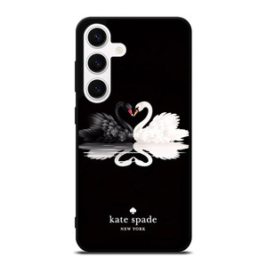 KATE SPADE BLACK WHITE SWAN Samsung Galaxy S24 Case Cover