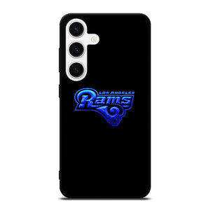 LOS ANGELES RAMS NEON BLUE LOGO Samsung Galaxy S24 Case Cover