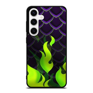 MALEFICENT GREEN FLAMES PATTERN Samsung Galaxy S24 Case Cover MALEFICENT GREEN FLAMES PATTERN Samsung Galaxy S24 Case Cover