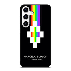 MARCELO BURLON MILAN RAINBOW LOGO Samsung Galaxy S24 Case Cover