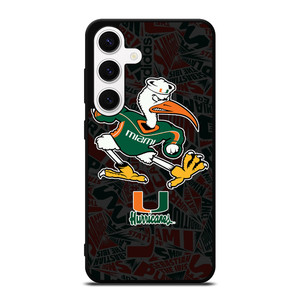 MIAMI HURRICANES UM FOOTBALL Samsung Galaxy S24 Case Cover MIAMI HURRICANES UM FOOTBALL Samsung Galaxy S24 Case Cover