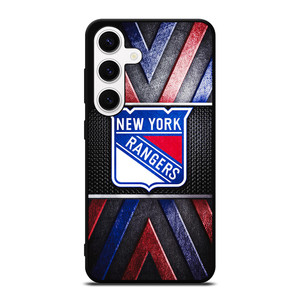 NEW YORK RANGERS NHL METAL LOGO Samsung Galaxy S24 Case Cover