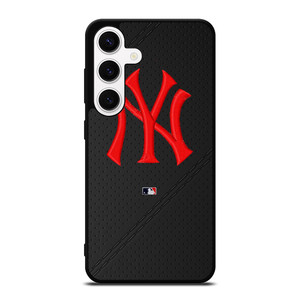 NEW YORK YANKEES STITCHING LEATHER Samsung Galaxy S24 Case Cover