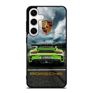 PORSCHE LOGO GREEN CAR Samsung Galaxy S24 Case Cover PORSCHE LOGO GREEN CAR Samsung Galaxy S24 Case Cover