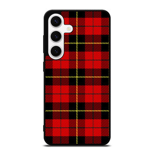 RED BLACK TARTAN PATTERN Samsung Galaxy S24 Case Cover RED BLACK TARTAN PATTERN Samsung Galaxy S24 Case Cover
