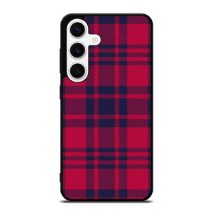 RED BLUE TARTAN PLAID PATTERN Samsung Galaxy S24 Case Cover RED BLUE TARTAN PLAID PATTERN Samsung Galaxy S24 Case Cover