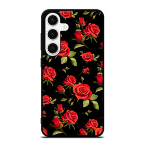 SEAMLESS RED ROSE PATTERN Samsung Galaxy S24 Case Cover SEAMLESS RED ROSE PATTERN Samsung Galaxy S24 Case Cover