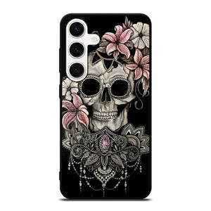 SUGAR SKULL FLOWER Samsung Galaxy S24 Case Cover SUGAR SKULL FLOWER Samsung Galaxy S24 Case Cover