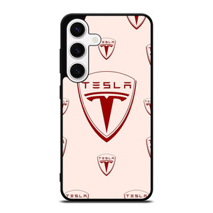 TESLA CAR LOGO COLLAGE Samsung Galaxy S24 Case Cover