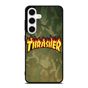 THRASHER LOGO CAMO FABRIC Samsung Galaxy S24 Case Cover THRASHER LOGO CAMO FABRIC Samsung Galaxy S24 Case Cover