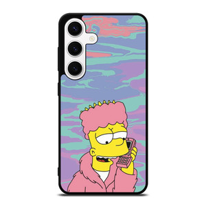 TIE DYE PATTERN BART SIMPSON Samsung Galaxy S24 Case Cover