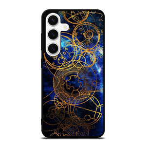TIME LORD WRITING GOLD BLUE Samsung Galaxy S24 Case Cover