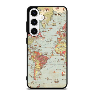 VINTAGE MAP Samsung Galaxy S24 Case Cover