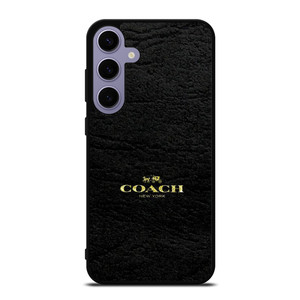 COACH LOGO TEXTURE BLACK Samsung Galaxy S24 Plus Case Cover