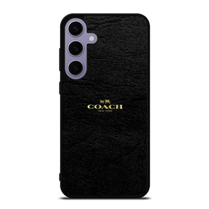 COACH NEW YORK BLACK LEATHER Samsung Galaxy S24 Plus Case Cover COACH NEW YORK BLACK LEATHER Samsung Galaxy S24 Plus Case Cover
