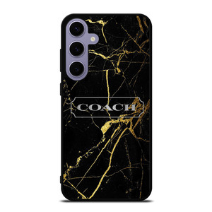 COACH NEW YORK GOLD MARBLE Samsung Galaxy S24 Plus Case Cover