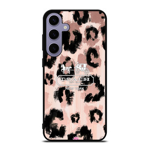 COACH NEW YORK LEOPARD SKIN Samsung Galaxy S24 Plus Case Cover
