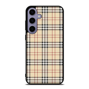 CREAM TARTAN PATTERN Samsung Galaxy S24 Plus Case Cover