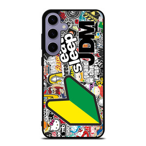 EAT SLEEP JDM STICKER BOMB Samsung Galaxy S24 Plus Case Cover