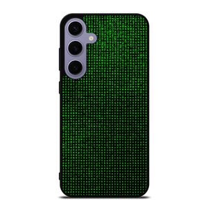 GREEN BINARY CODE PATTERN Samsung Galaxy S24 Plus Case Cover